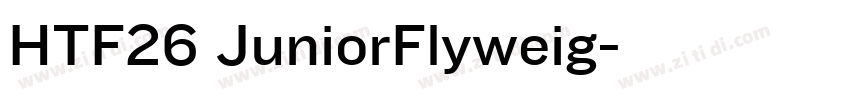 HTF26 JuniorFlyweig字体转换